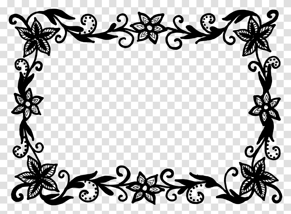 Frame Vector, Floral Design, Pattern Transparent Png