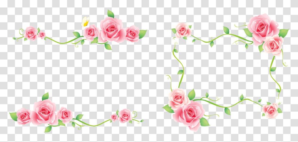 Frame Wedding, Rose, Flower, Plant, Blossom Transparent Png
