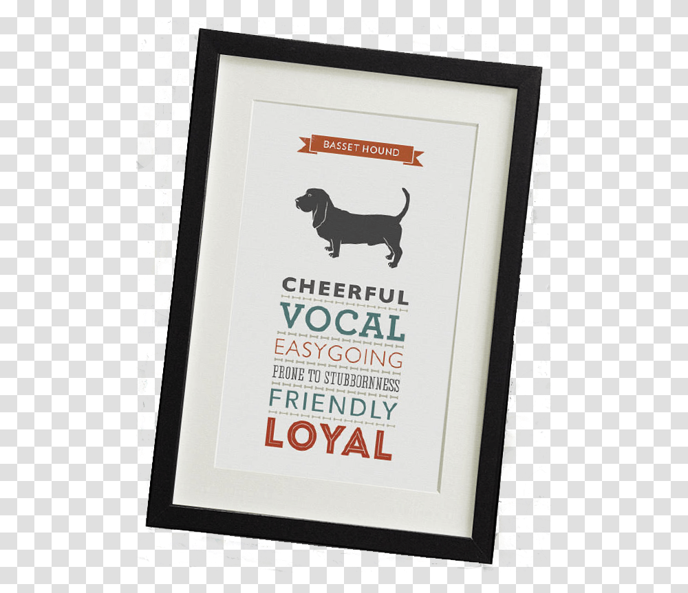 Framed Graphic 12 Dachshund, Label, Advertisement, Poster Transparent Png
