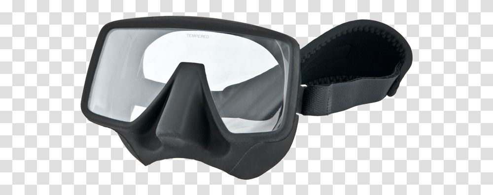 Frameless Single Lens Diving Masks In Black Silicone, Goggles, Accessories, Accessory, Sink Faucet Transparent Png