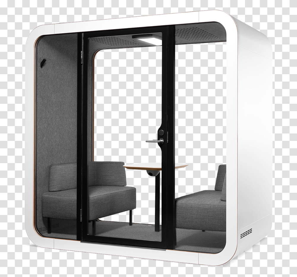 Framery Q Meeting Maggie, Chair, Furniture, Door, Bed Transparent Png
