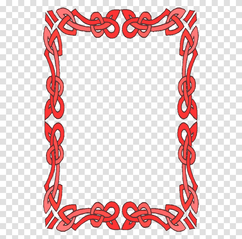 Frames And Borders Black And Red Flower Borders, Knot, Chain Transparent Png