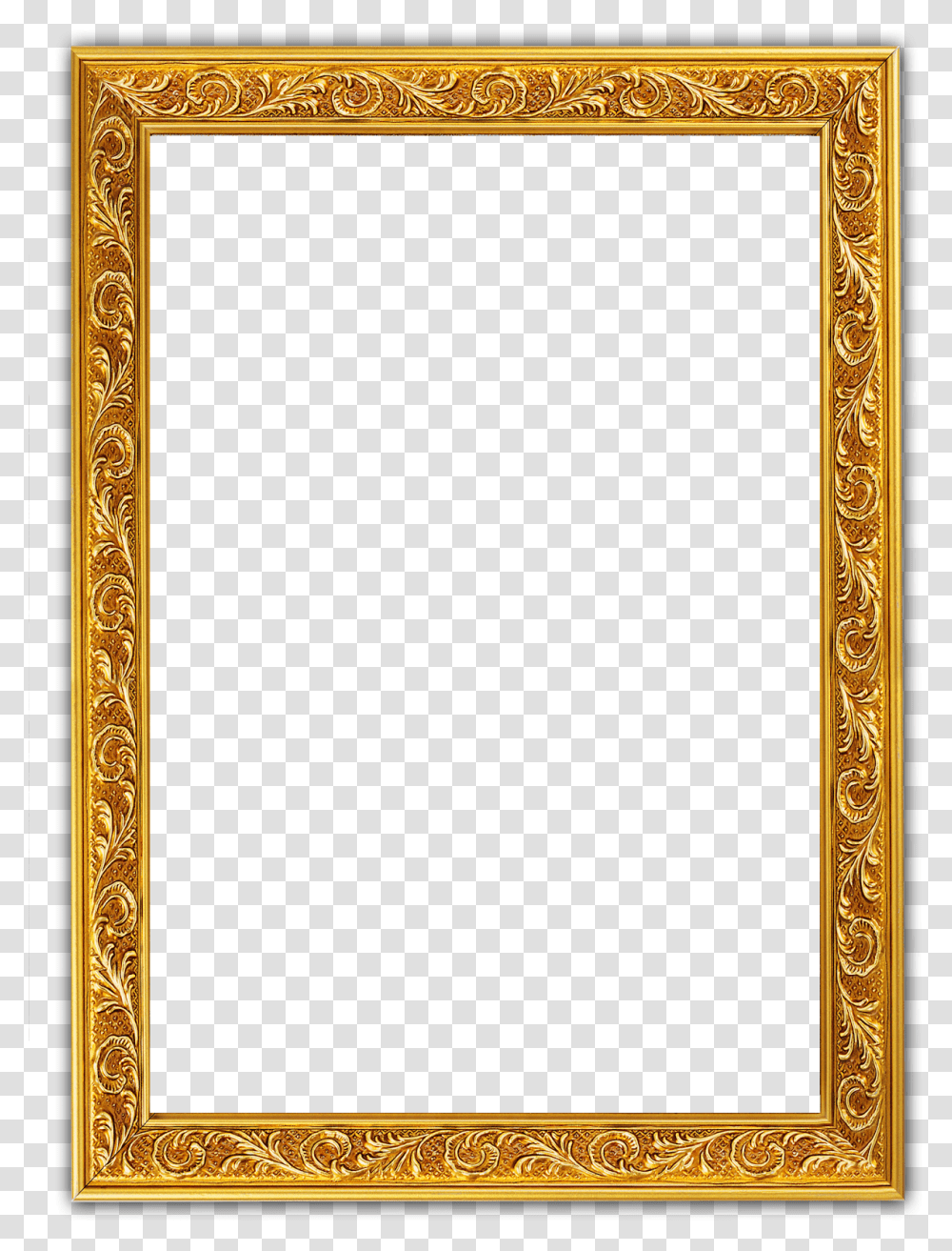 Frames For Photoshop Free Download Golden Frame, Rug, Mirror, Stick, Wand Transparent Png