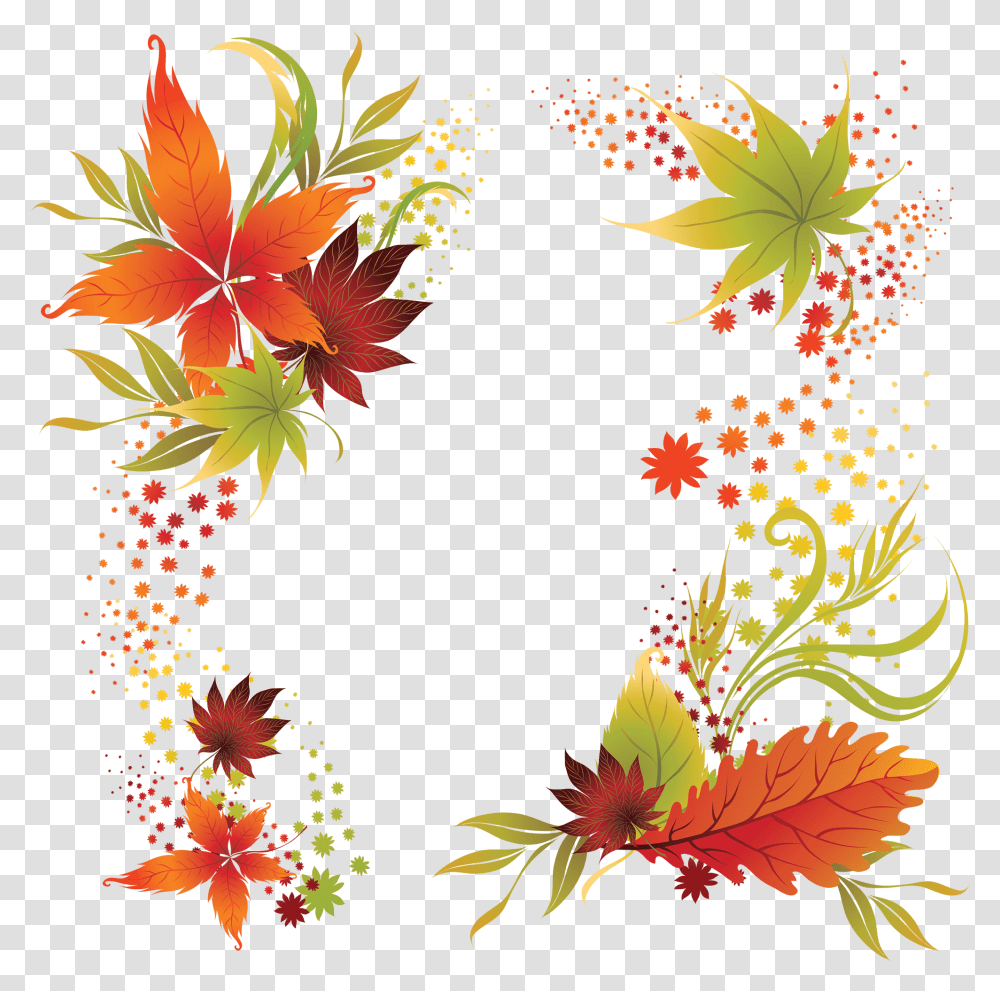 Frames Free Autumn Frames Free Autumn Designs Clip Art, Leaf, Plant, Graphics, Floral Design Transparent Png