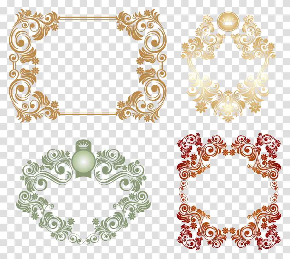 Frames Overlay, Floral Design, Pattern Transparent Png