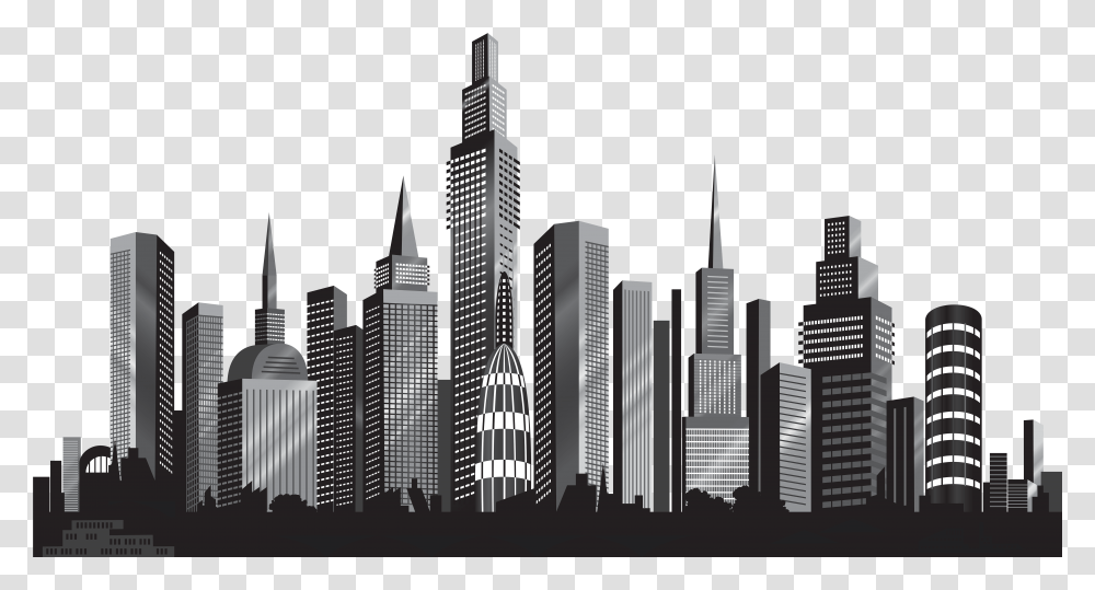 France Clipart Skyline Free For New York Silhouette, High Rise, City, Urban, Building Transparent Png