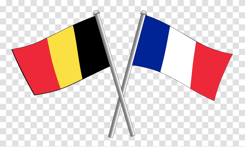 France Friendship Flag Flags Crossbred Belgium France And Belgium Flags, Stick, Cane Transparent Png