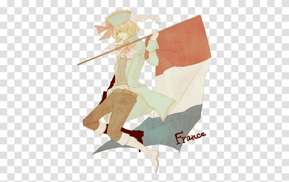 France Hetalia French Flag Anime French Flag, Person, Arrow, Symbol, Weapon Transparent Png
