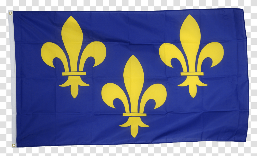 France Le De France Coat Of Arms With Lily Flag New France Flags, Banner, Billboard Transparent Png
