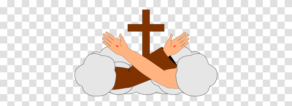 Franciscans, Cross, Massage, Kneeling Transparent Png
