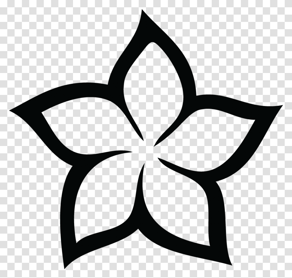 Frangipani Clipart Hawaiin Flower Rochester Flower City Logo, Star Symbol, Plant, Scissors Transparent Png