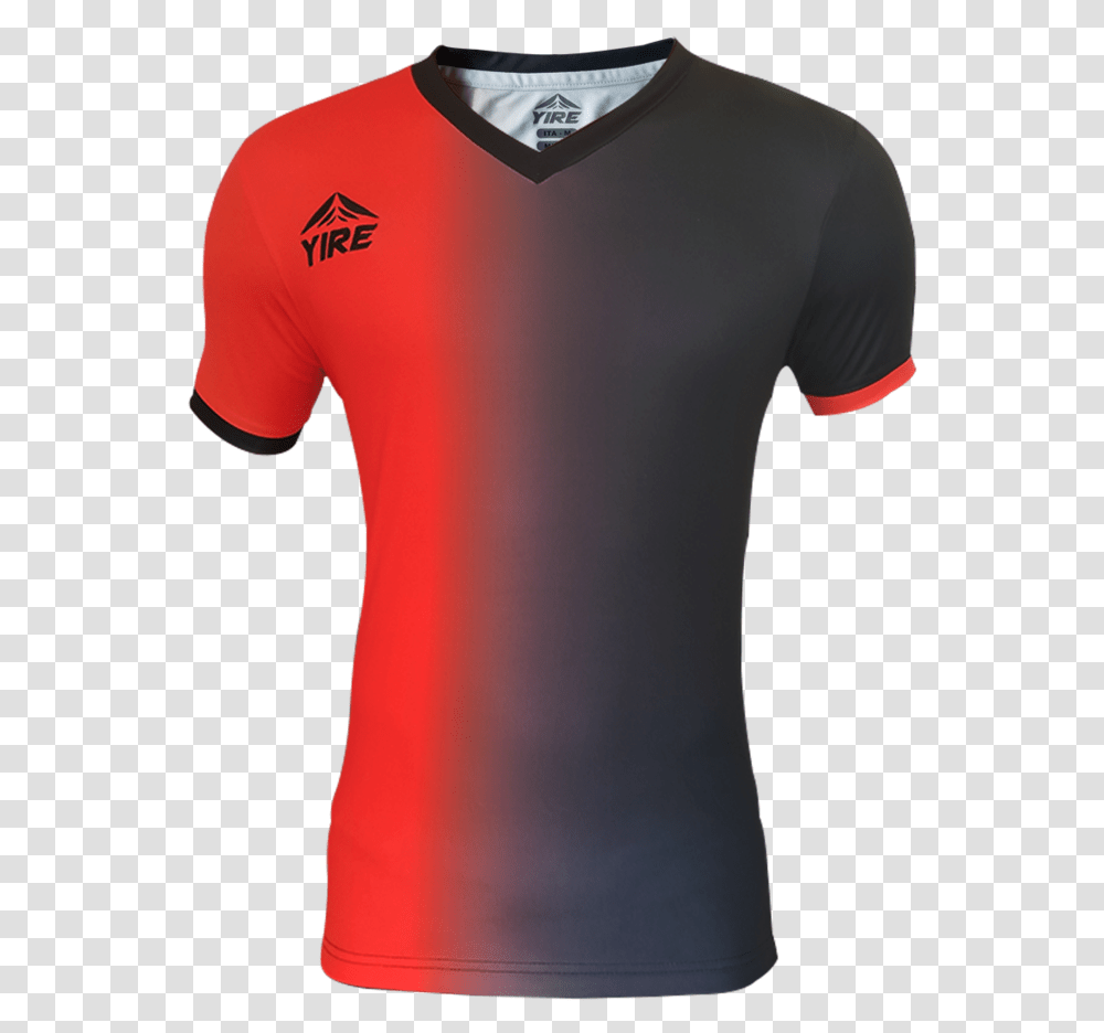 Franja Roja Uniforme Negro Con Naranja, Apparel, Shirt, Jersey Transparent Png