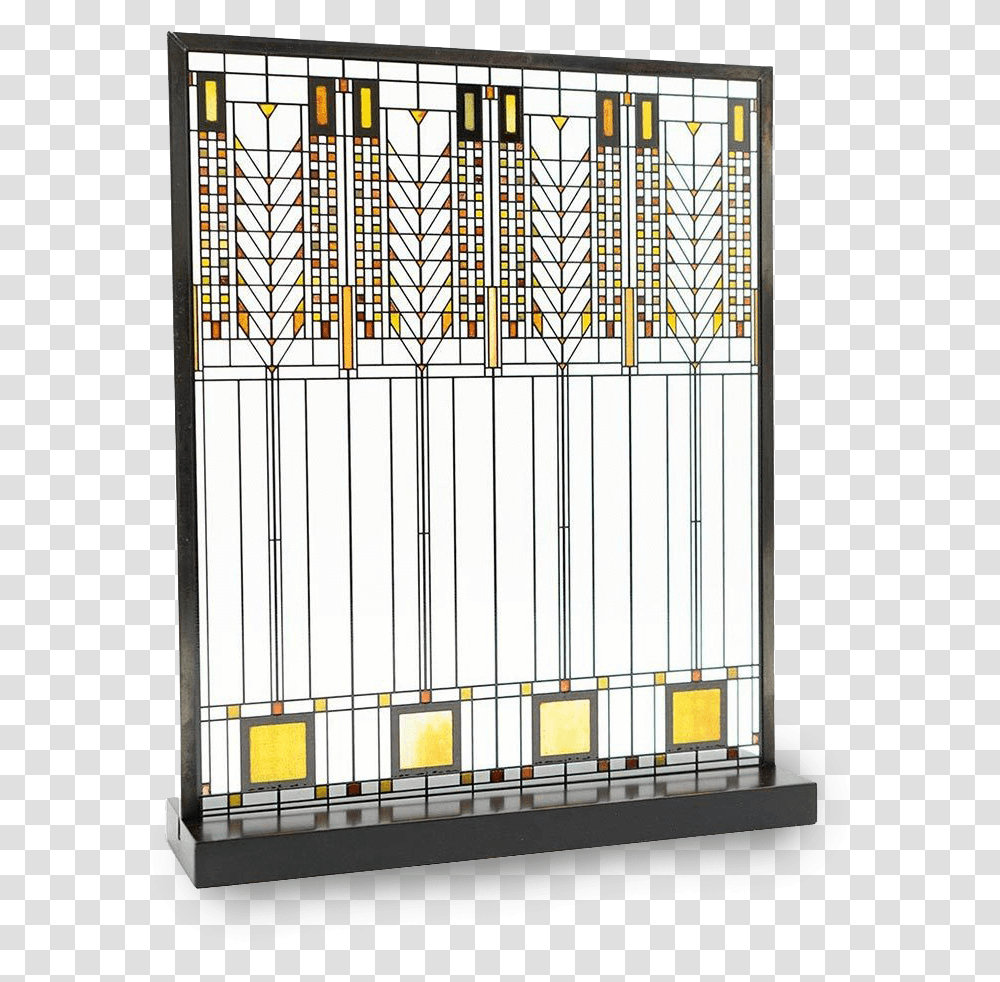 Frank Lloyd Wright Stained Glass, Gate, Building, Architecture, Pillar Transparent Png