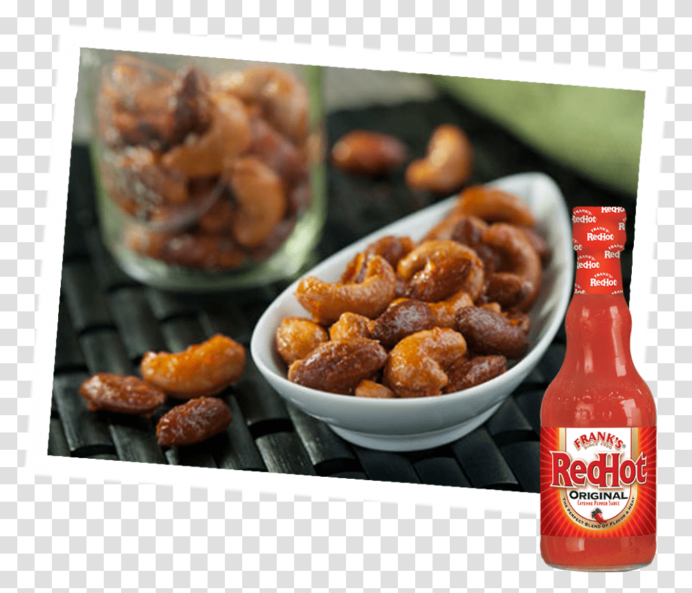 Frank's Redhot Honey Glazed Nuts Download Franks Red Hot Sauce, Food, Snack, Sweets, Confectionery Transparent Png