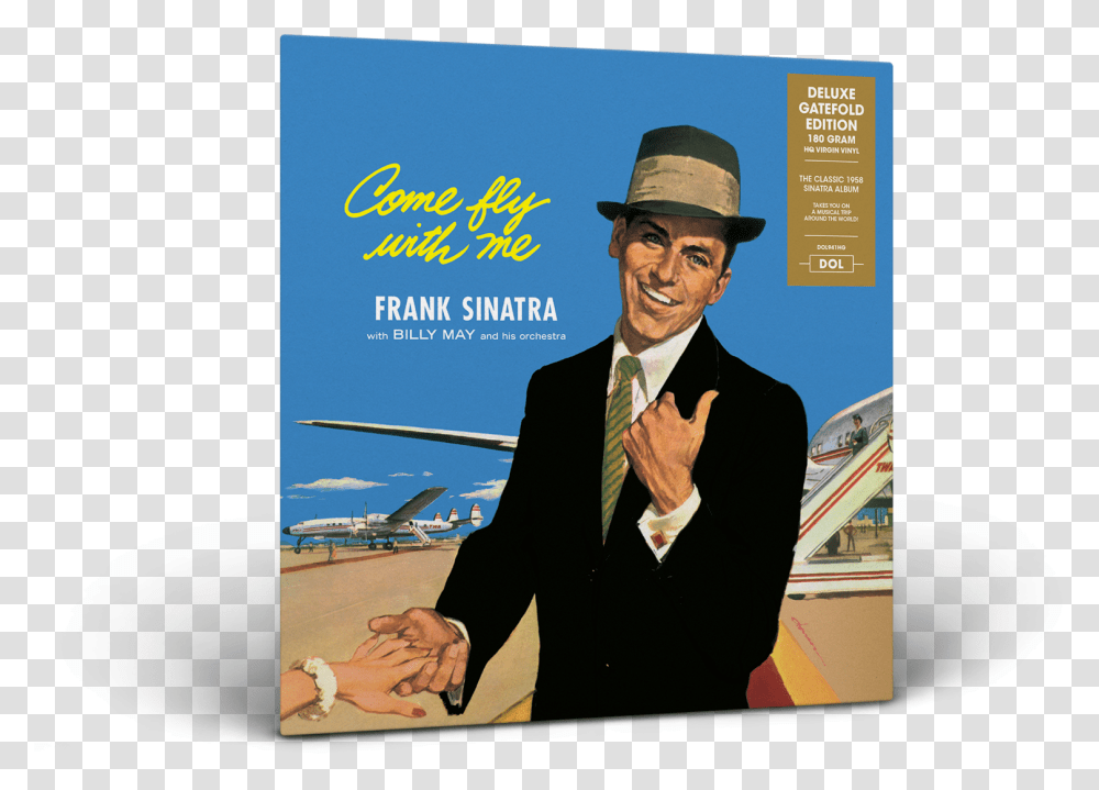 Frank Sinatra Come Fly With Me Frank Sinatra Album, Hat, Advertisement, Person Transparent Png