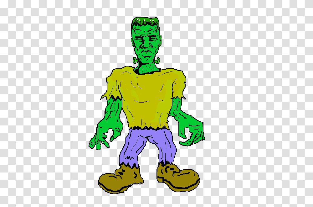 Frankenstein Clipart, Green, Person, Poster Transparent Png