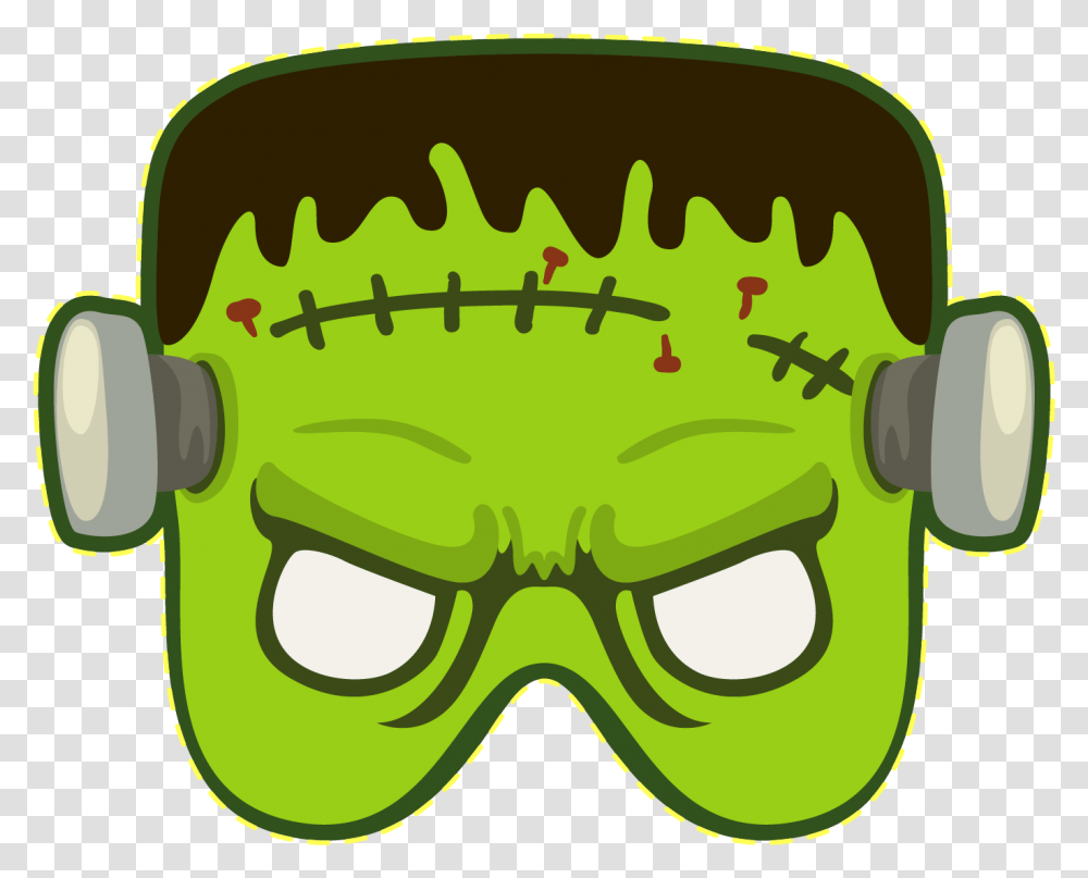 Frankenstein Halloween Frankensteins Mask Monster Download Halloween Mask Cartoon Transparent Png