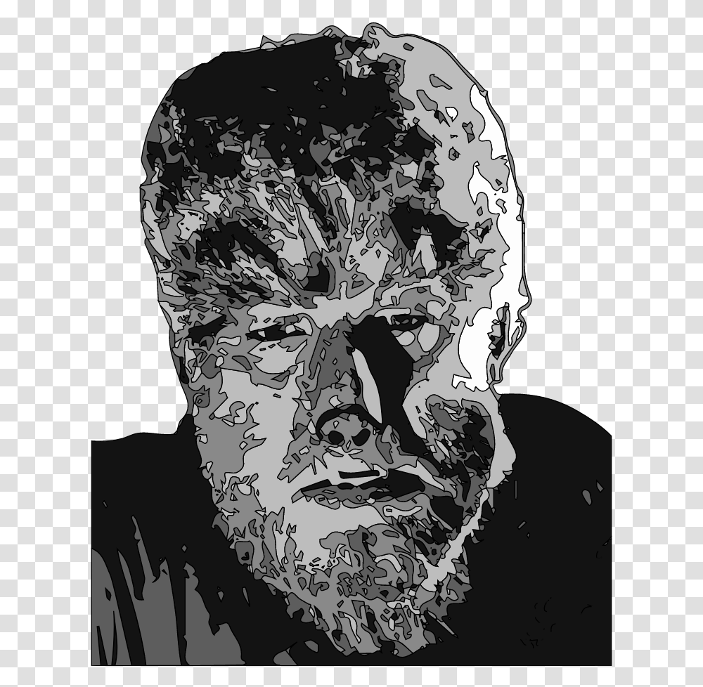 Frankenstein Meets The Wolf Man Lon Chaney Jr., Drawing, Face Transparent Png