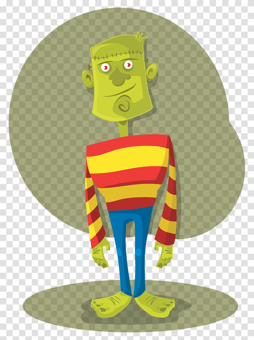 Frankenstein Monster Halloween Vector Character Halloween Halloween, Apparel, Face Transparent Png