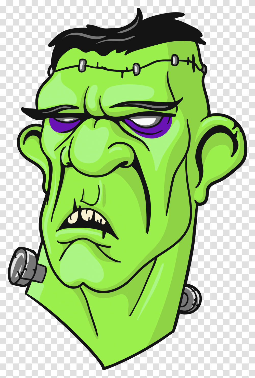 Frankenstein's Monster Clip Art Frankenstein Head, Face, Person, Drawing Transparent Png
