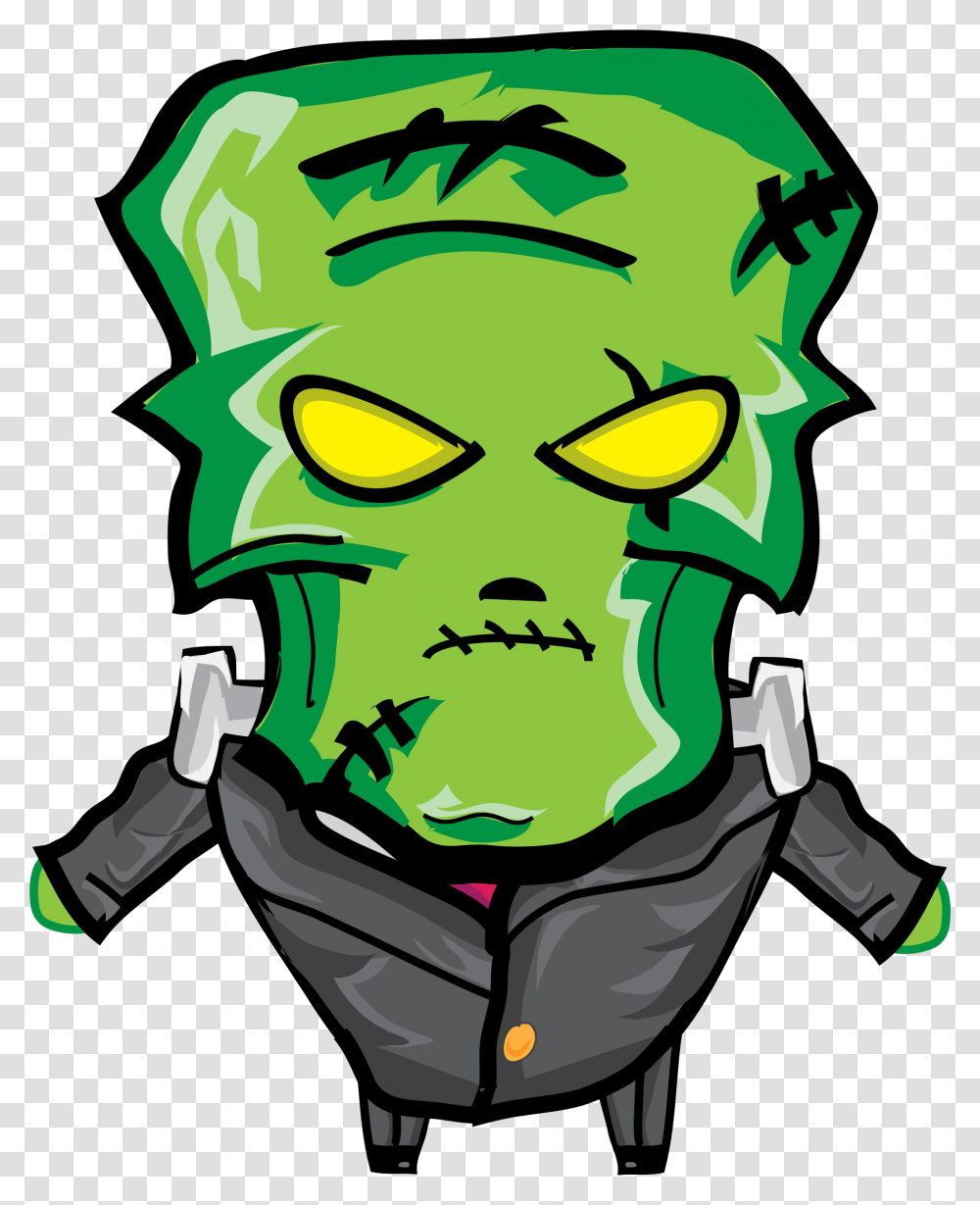 Frankenstens, Green, Head Transparent Png