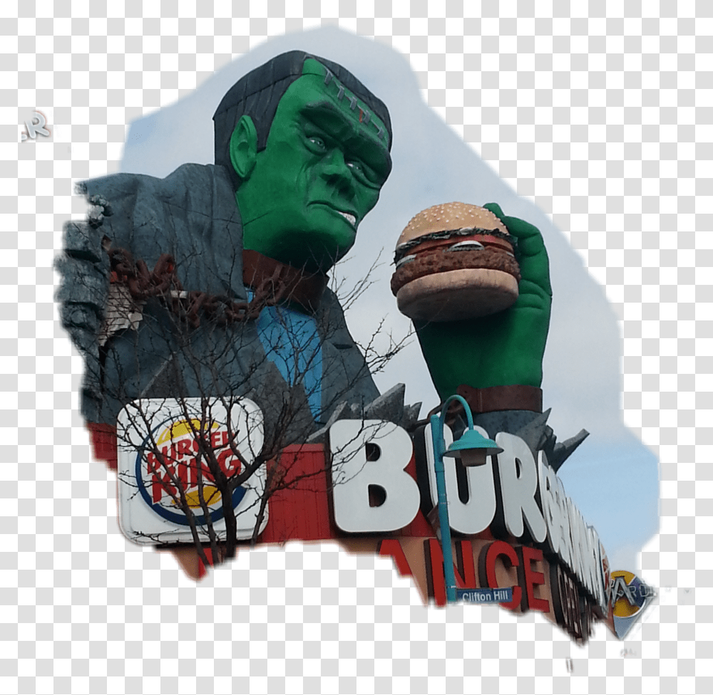 Frankie Stein Hunger Clifton Hills Burger King, Poster, Advertisement, Person Transparent Png
