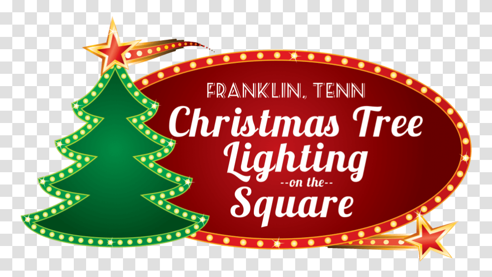 Franklin Christmas Tree Lighting In The Jagged Edge Love Potion, Plant, Text, Diwali, Amusement Park Transparent Png