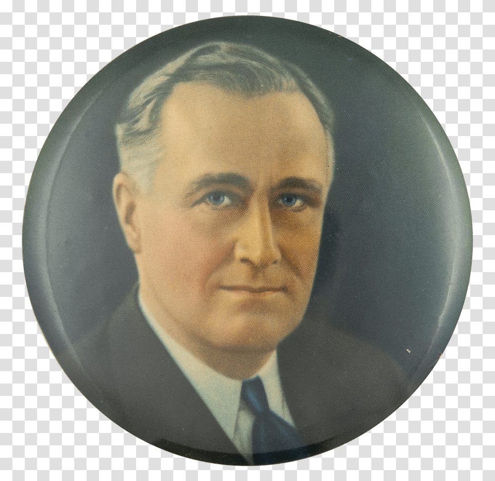 Franklin D Roosevelt Small Color Portrait Political Fd Roosevelt, Person, Human, Painting Transparent Png
