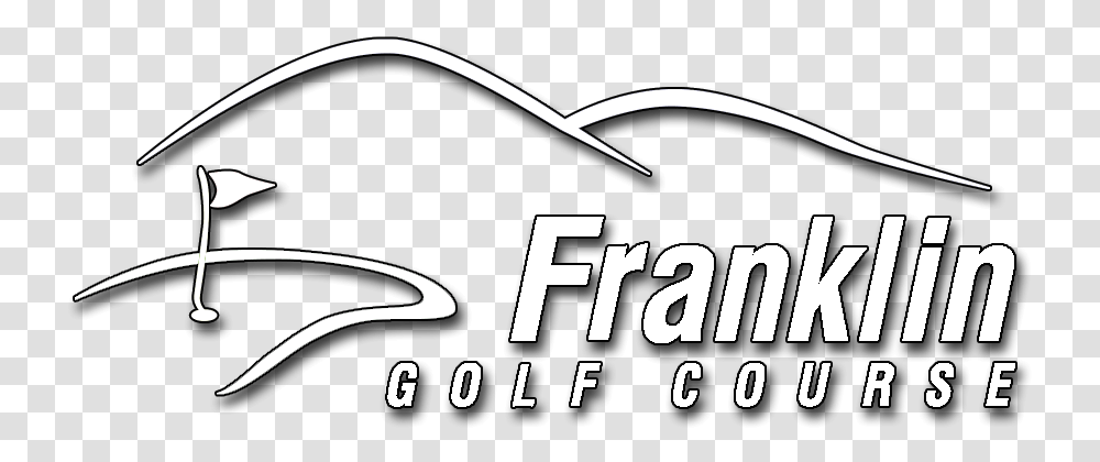 Franklin Golf Course Black And White, Logo, Trademark Transparent Png