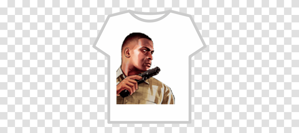 Franklin Gta 5 Franklin Haircuts, Person, Clothing, Weapon, Gun Transparent Png