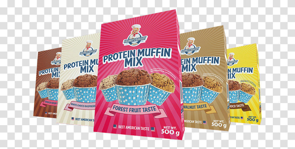 Frankys Bakery Protein Muffin Mix Forest Fruit, Food, Advertisement, Poster, Plant Transparent Png