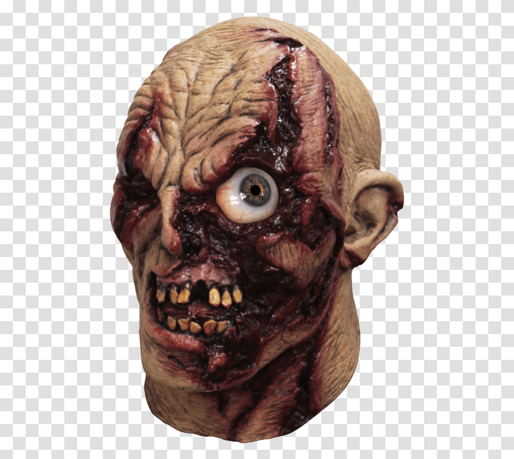 Frantic Eye Zombie Costume Mask Zombie Maske, Head, Skin, Alien, Figurine Transparent Png