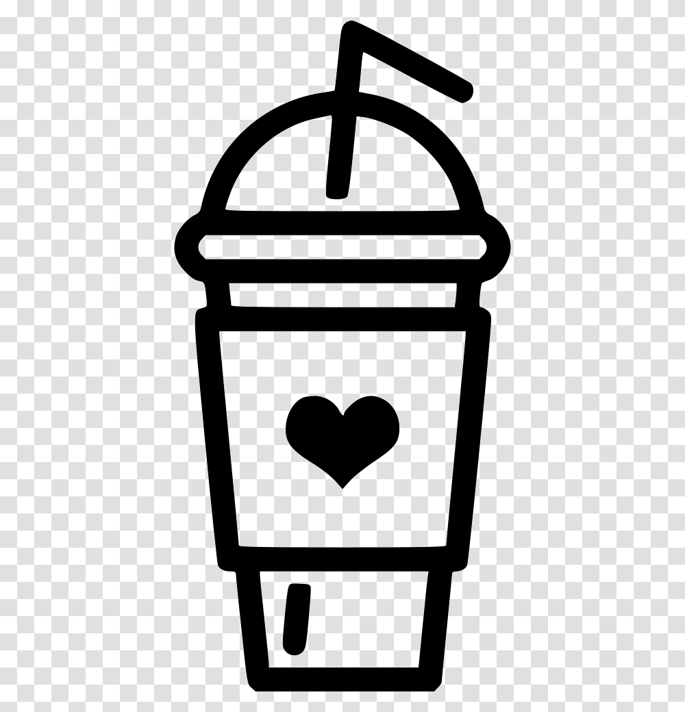 Frappuccino Milk Shake Icon Free Download, Stencil, Mailbox, Letterbox, Label Transparent Png