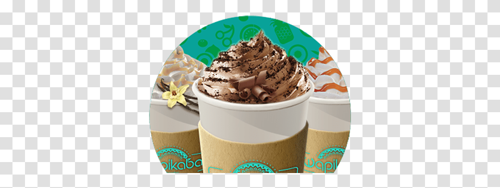 Frappuccino Projects Photos Videos Logos Illustrations Soy Ice Cream, Dessert, Food, Creme, Text Transparent Png