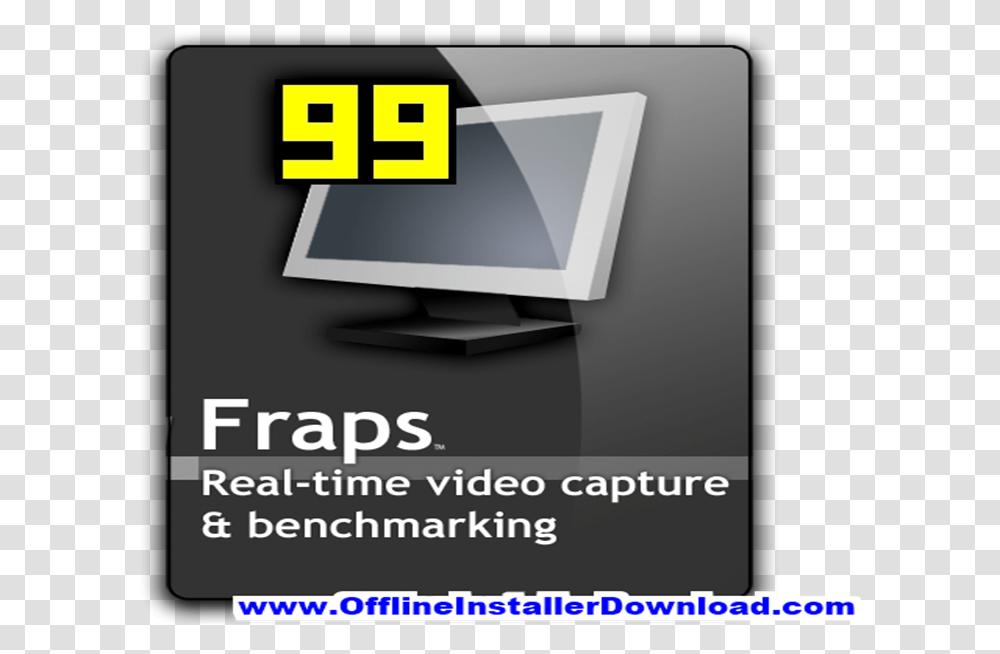 Fraps Download For Windows Fraps, Computer, Electronics, Monitor, Screen Transparent Png