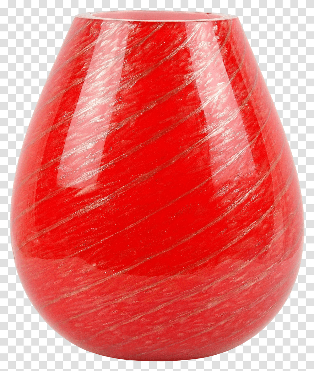 Fratelli Toso Murano Vintage Red Aventurine Candy Cane Italian Art Glass Mid Century Flower Vase Vase, Jar, Pottery, Rug, Egg Transparent Png
