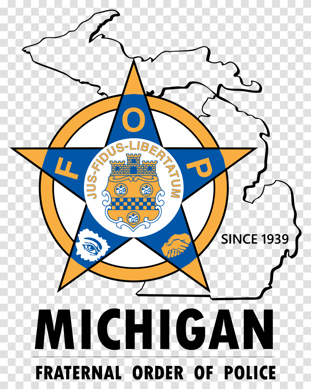 Fraternal Order Of Police, Star Symbol, Compass, Logo Transparent Png