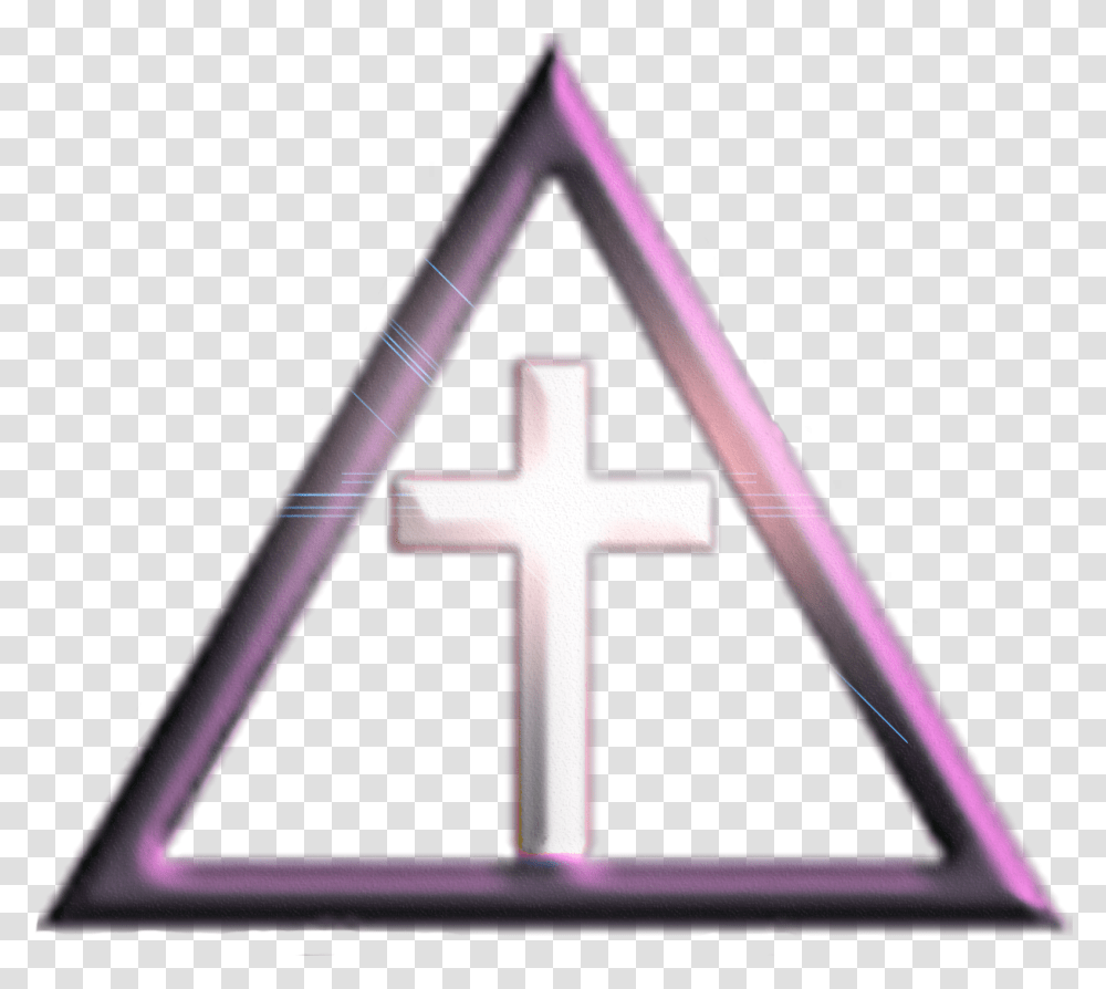 Fraternidade Da Cruz E Do, Cross, Triangle, Logo Transparent Png