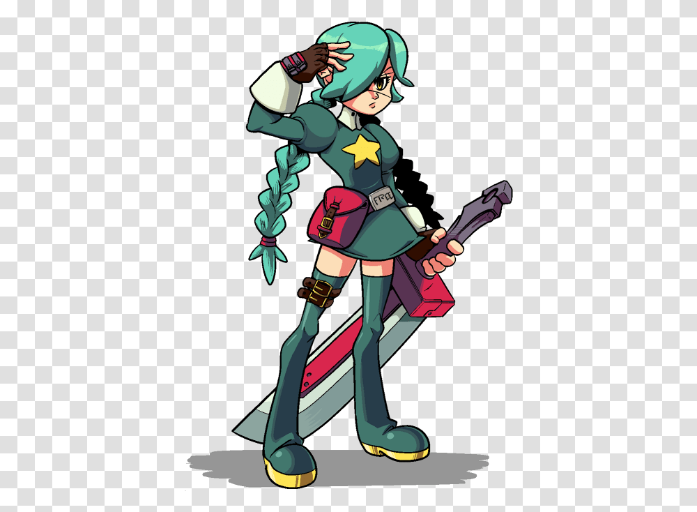 Fre Skullgirls Doom Clothing Fictional Character Vertebrate Annie Of The Stars Sol Badguy, Person, Human, Helmet, Apparel Transparent Png