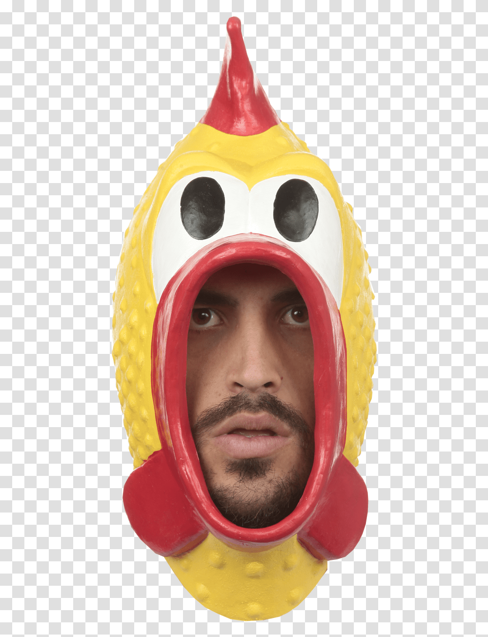 Freaky Findz Rubber Chicken Halloween Costume, Face, Person, Clothing, Sweets Transparent Png