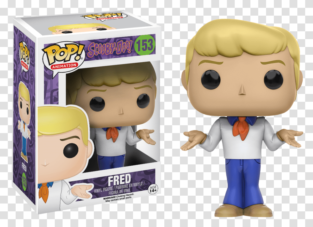 Fred Pop Vinyl Figure Funko Pop Scooby Doo Fred, Plant, Person, Toy, Figurine Transparent Png