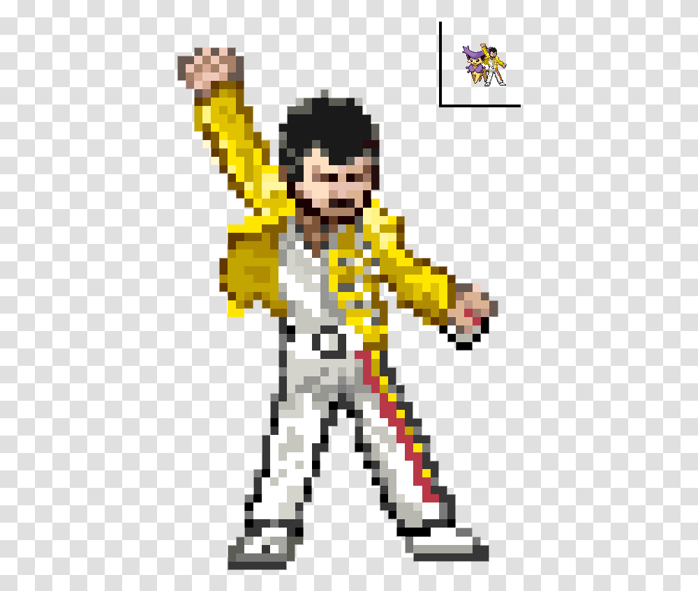 Freddie Mercury Freddie Mercury Pixel Art Minecraft, Rug, Plant, Food Transparent Png