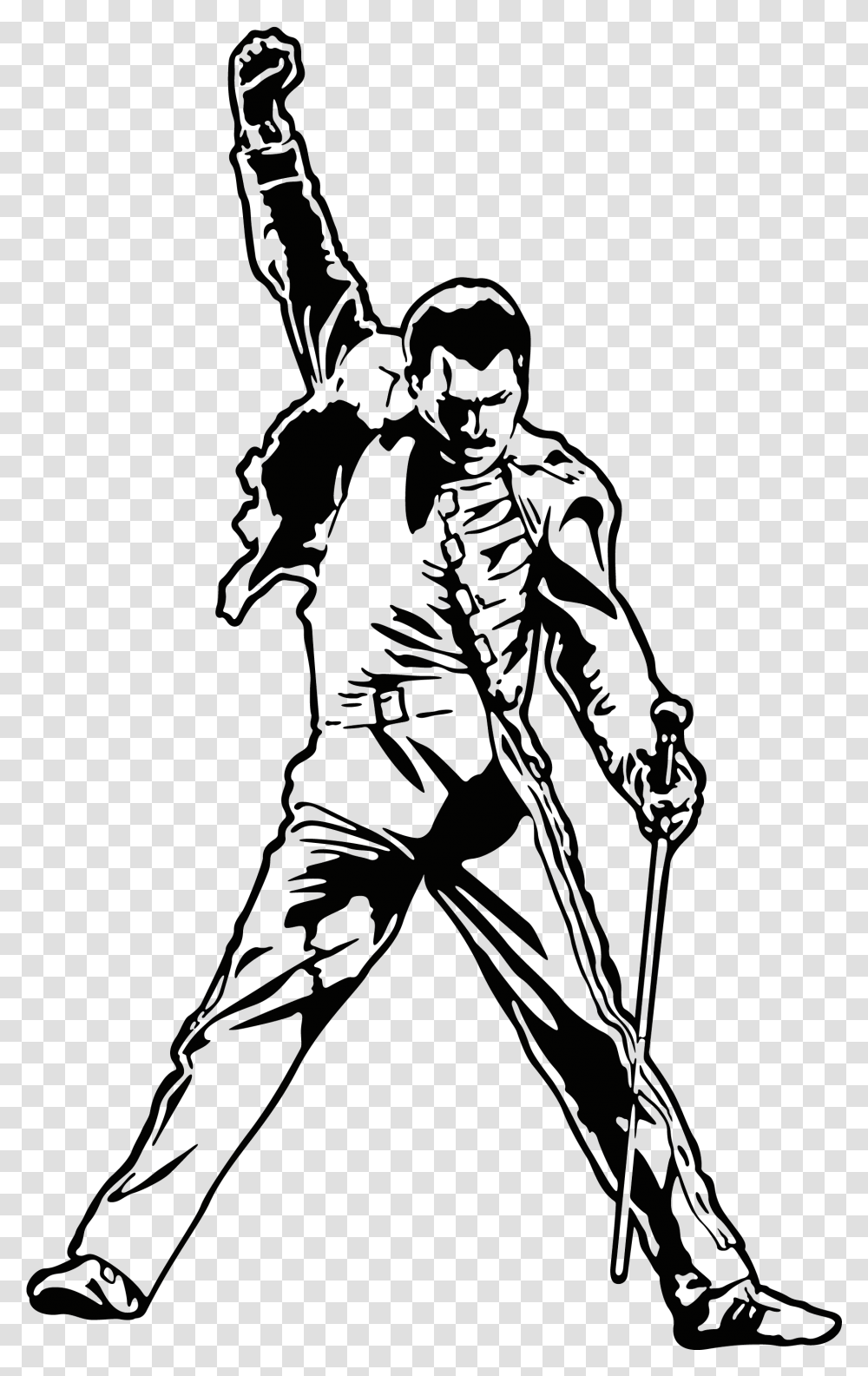 Freddie Mercury, Silhouette, Person, Human, Ninja Transparent Png