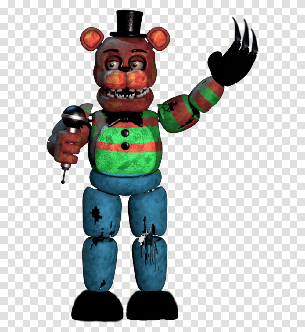 Freddy Fazbear Krueger Image By Luigipro47 Withered Full Body Freddy, Sweets, Food, Confectionery, Figurine Transparent Png