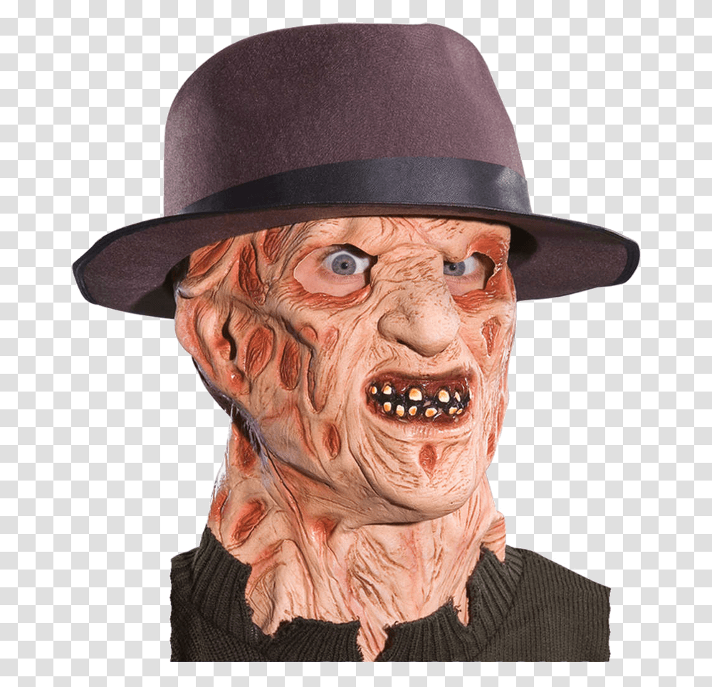 Freddy Krueger 3 4 Mask, Apparel, Person, Human Transparent Png