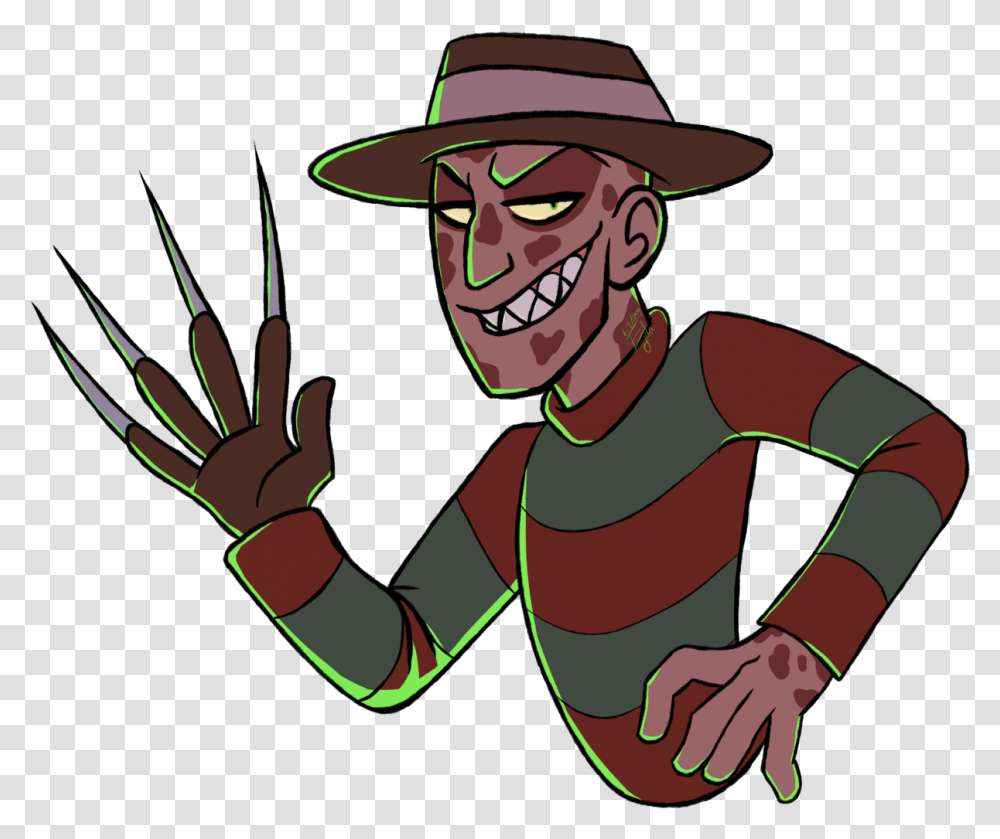 Freddy Krueger Clipart, Hat, Person, Weapon Transparent Png