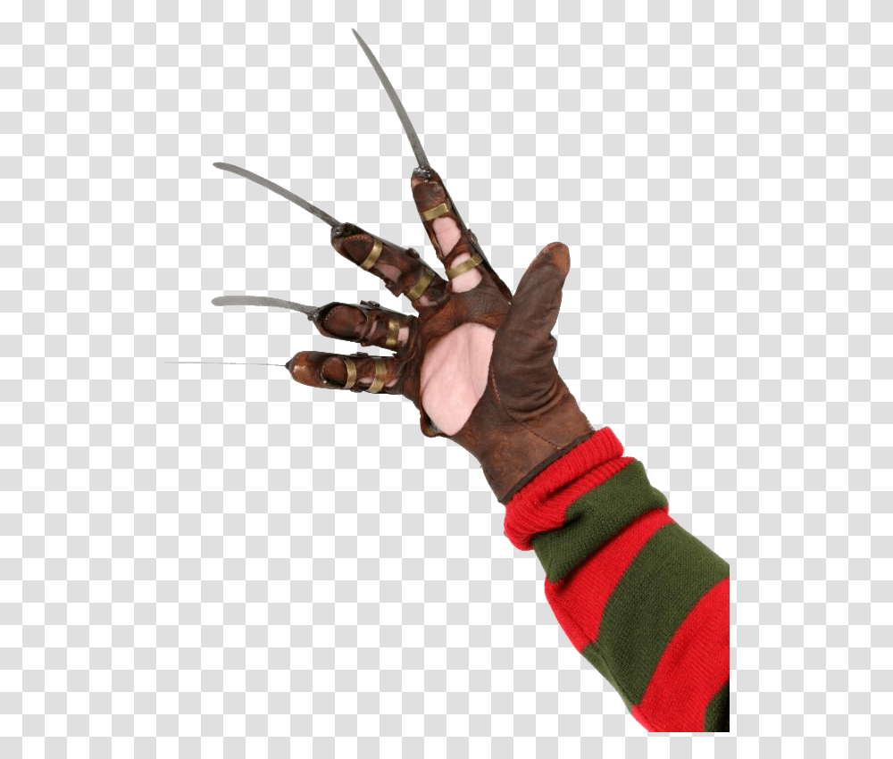 Freddy Krueger Freddy Krueger Hand Glove, Person, Human, Finger, Bow Transparent Png