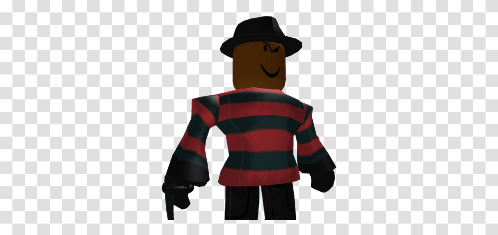 Freddy Krueger From The Horror Elevator Roblox Cartoon, Clothing, Person, Hat, Hoodie Transparent Png