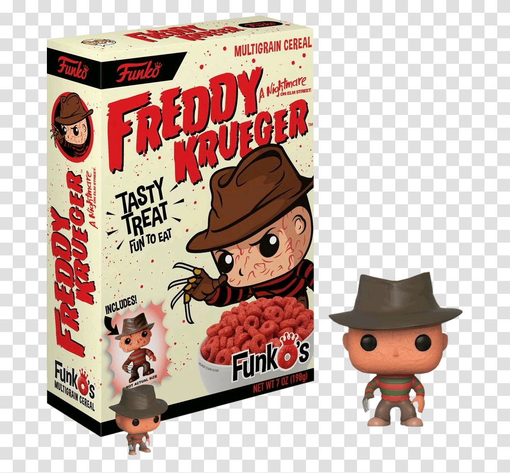 Freddy Krueger Funko Cereal Download Funko Cereal Freddy Krueger, Apparel, Doll, Toy Transparent Png