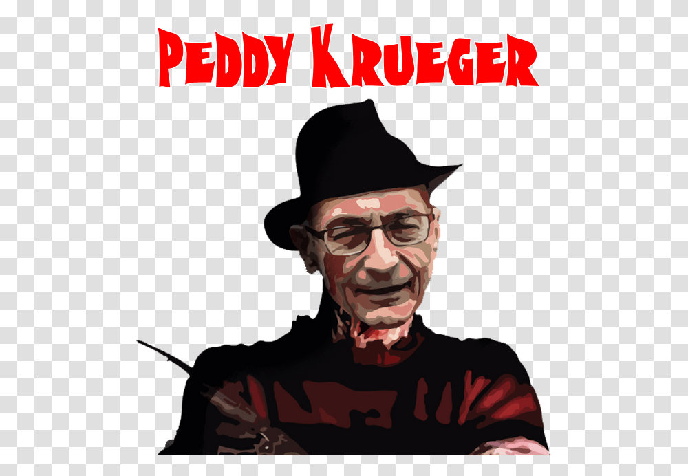Freddy Krueger John Podesta Illustration, Sunglasses, Person, Advertisement, Poster Transparent Png